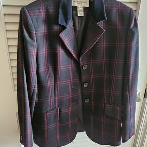 Jones New York Dark Plaid Blazer